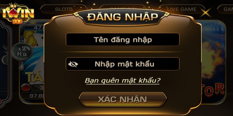 Bạn cần cung cấp thông tin tài khoản chính xác khi đăng nhập iWin 