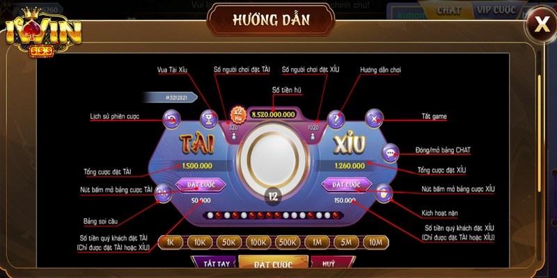 Luật Chơi Tài Xỉu iWin Chi Tiết Giúp Dự Đoán Chính Xác 2 Thời gian diễn ra một ván đấu tài xỉu