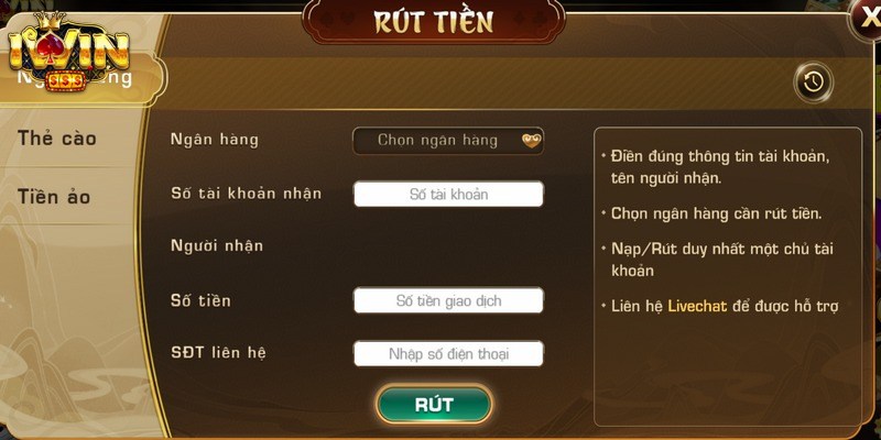 Rút Tiền iWin - Thực Hiện An Toàn, Nhận Thưởng Ngay 3 Một số lưu ý khi thực hiện rút tiền iWin bạn cần biết