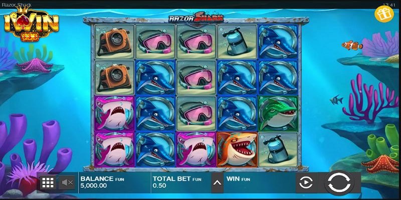 Sharky IWin - Slot Đổi Thưởng Săn Hũ Đại Dương Cực Khủng 2 Hệ thống biểu tượng trong game siêu phong phú, đa dạng